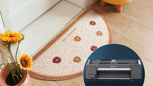 バオシウェイ 円マット プリントデザイン